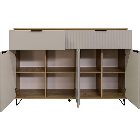 Тумба «Рокси» П6.948.0.04, Основной материал: ЛДСП, Цвет: Пепел Софт+Дуб Нокс