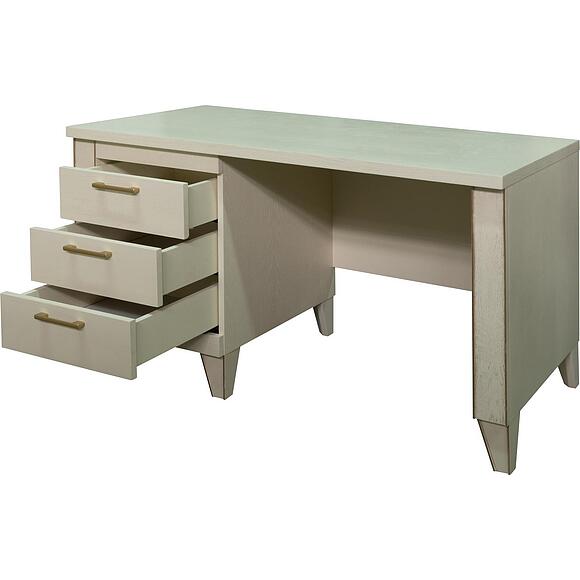 Стол письменный «Амадей» П6.635.2.18-01 (П6.635.0.18), Основной материал: массив дуба, Цвет: Античная темпера с золочением