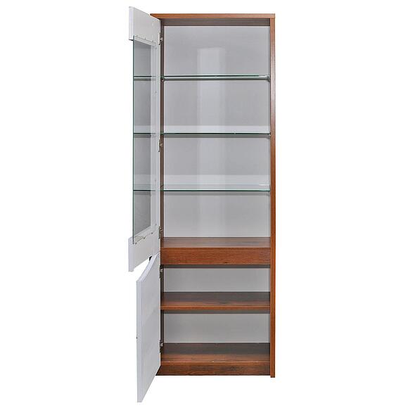 Шкаф «Монако» П6.528.0.01-01, Основной материал: МДФ+ПВХ, Цвет: Дуб Саттер+Белый глянец