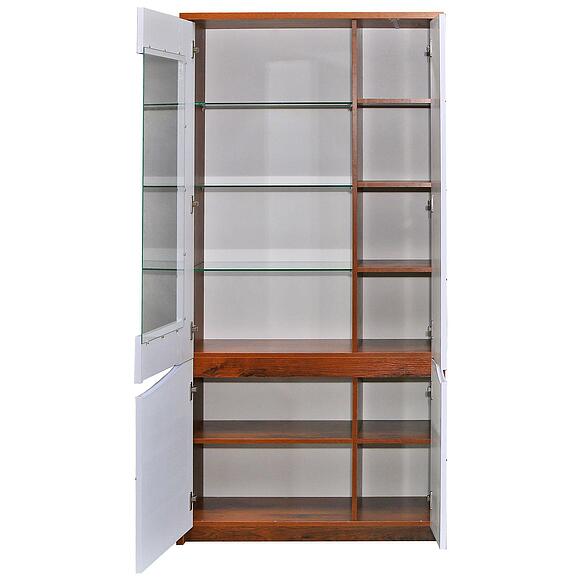 Шкаф «Монако» П6.528.0.05-01, Основной материал: МДФ+ПВХ, Цвет: Дуб Саттер+Белый глянец