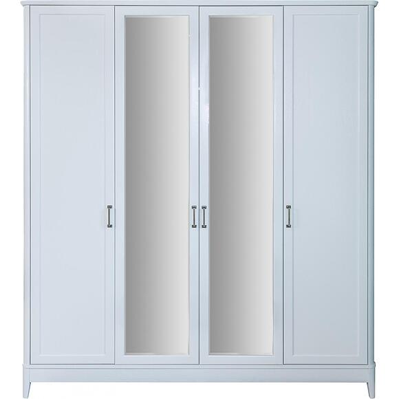 Шкаф для одежды 4д «Вилора» БМБМ2.775.1.27-01, Основной материал: ДСП+шпон, Цвет: Айвори