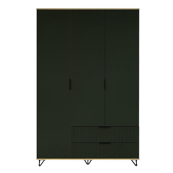 Шкаф для одежды 3д «Рокси» П6.948.1.01, Основной материал: ЛДСП+МДФ, Цвет: Грин Софт+Дуб Кантри золотой (Shkaf_Roksi_P6-948-1-01_Soft-Dub_Kantri_zolotoj.jpg) Шкаф для одежды 3д «Рокси» П6.948.1.01, Основной материал: ЛДСП+МДФ, Цвет: Грин Софт+Дуб Кантри золотой