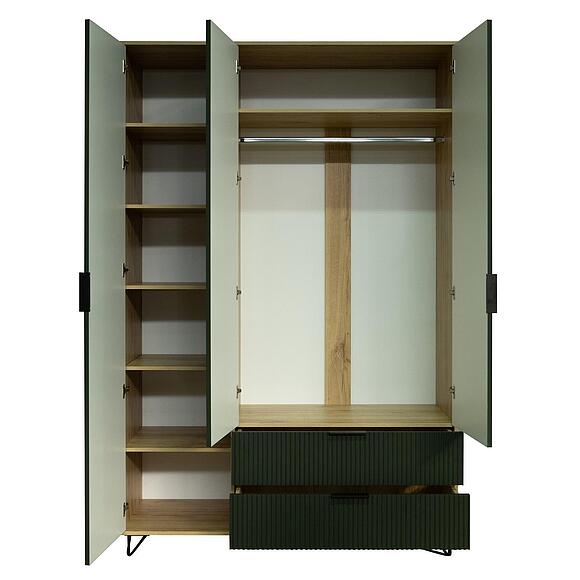 Шкаф для одежды 3д «Рокси» П6.948.1.01, Основной материал: ЛДСП+МДФ, Цвет: Грин Софт+Дуб Кантри золотой (Shkaf_Roksi_P6-948-1-01_Soft-Dub_Kantri_zolotoj__.jpg) Шкаф для одежды 3д «Рокси» П6.948.1.01, Основной материал: ЛДСП+МДФ, Цвет: Грин Софт+Дуб Кантри золотой