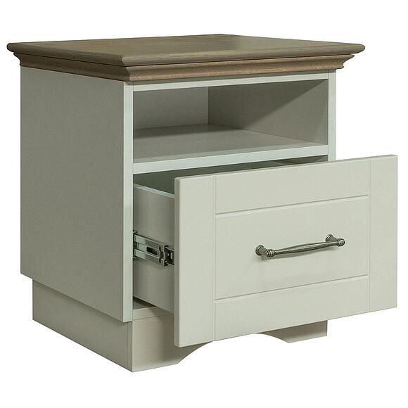 Тумба прикроватная «Шанталь» П6.952.1.04, Цвет: Пепел+Дуб Сахара (6T3A5489_.jpg) Тумба прикроватная «Шанталь» П6.952.1.04, Цвет: Пепел+Дуб Сахара