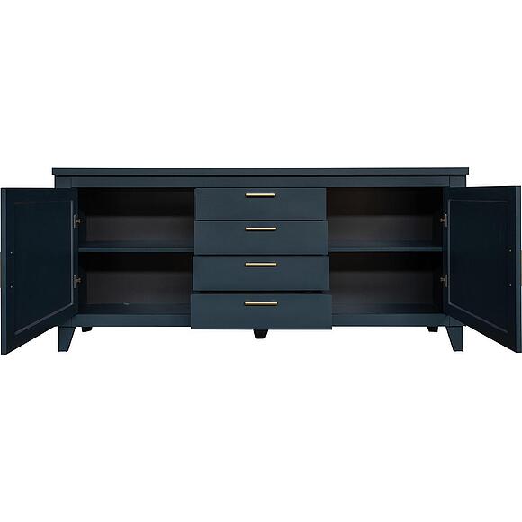 Тумба «Амадей» П6.635.0.11, Основной материал: массив дуба, Цвет: Королевский синий