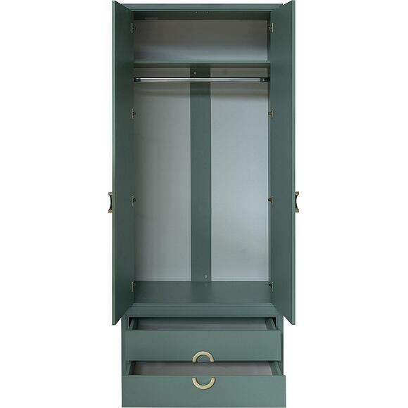 Шкаф для одежды 2д «Флора» П6.980.1.01, Основной материал: ЛДСП, Цвет: Зелёный самшит