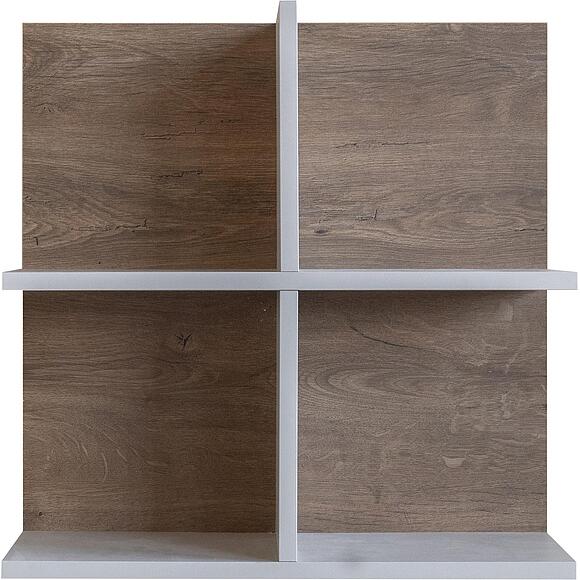 Полка «Ариста» П3.593.0.06, Основной материал: ЛДСП, Цвет: Персидский жемчуг + Дуб Канзас