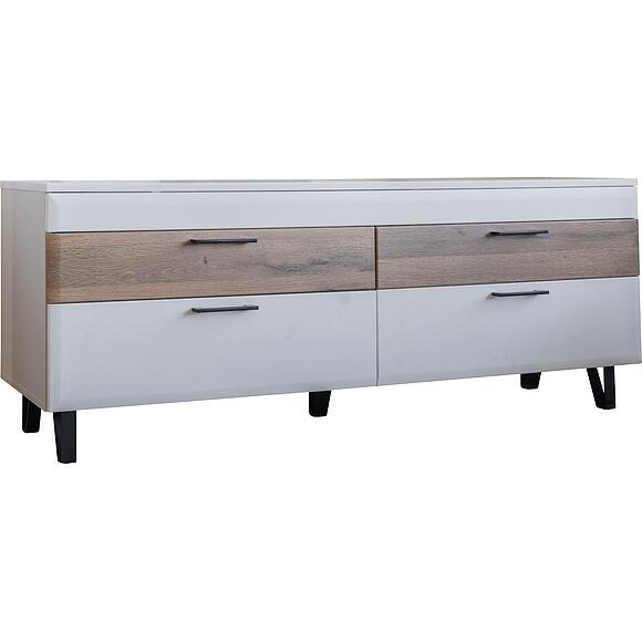 Тумба ТВ «Ариста» П3.593.0.07, Основной материал: ЛДСП, Цвет: Беж Нубук + Дуб Артизан Трюфель