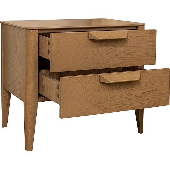 Тумба прикроватная «Версаль» БМ2.777.1.30, Основной материал: ДСП, облицованная шпоном дуба, Цвет: Капучино