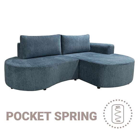 Угловой диван «Роджер» (2мL/R6R/L), Основной материал: ткань, Группа ткани: 19 группа