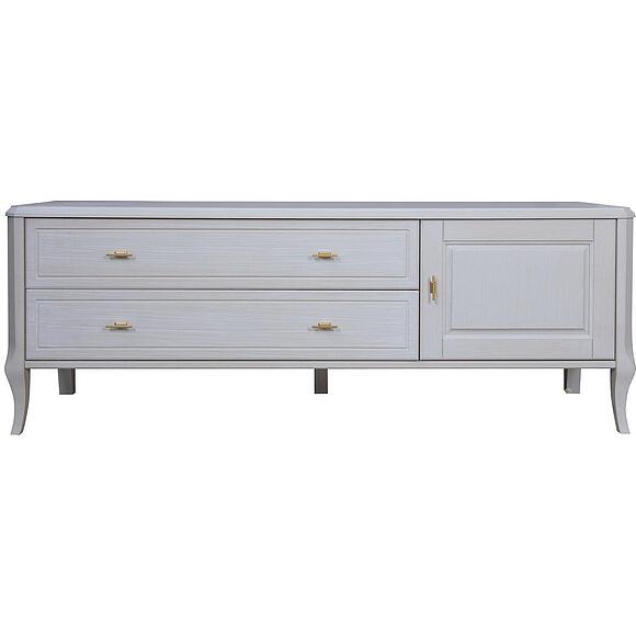 Тумба ТВ «Нокс» П4.988.0.10, Основной материал: массив дуба, Цвет: Белый матовый (8C3A4689.jpg) Тумба ТВ «Нокс» П4.988.0.10, Основной материал: массив дуба, Цвет: Белый матовый