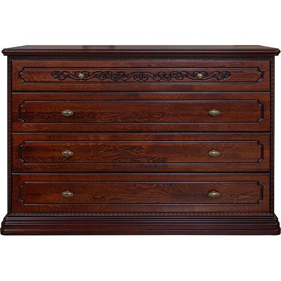 Комод «Бристоль» П3.588.1.04 , Основной материал: массив дуба, Цвет: Спелая вишня