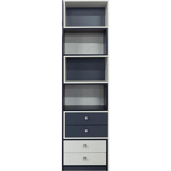 Стеллаж «Призма Нью» П3.0592.1.06, Основной материал: ЛДСП, Цвет: Ночное небо + Призма