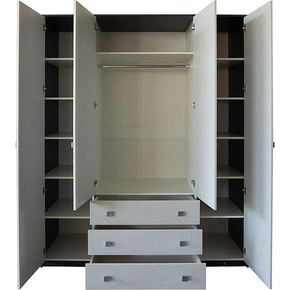 Шкаф 4Д «Призма Нью» П3.0592.1.19, Основной материал: ЛДСП, Цвет: Ночное небо + Призма