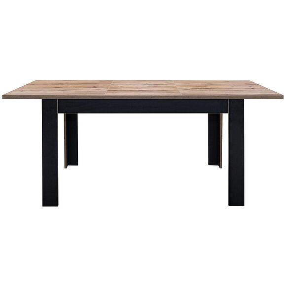 Стол обеденный «Блэквуд Лофт» П3.0556.4.12, Основной материал: ЛДСП, Цвет: Дуб Вотан + чёрный (P556-12.jpg) Стол обеденный «Блэквуд Лофт» П3.0556.4.12, Основной материал: ЛДСП, Цвет: Дуб Вотан + чёрный