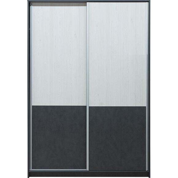 Шкаф-купе «Челси Бум» П3.0587.1.08, Основной материал: ЛДСП, Цвет: Дуб Бордо лайт + Металл Бруклин