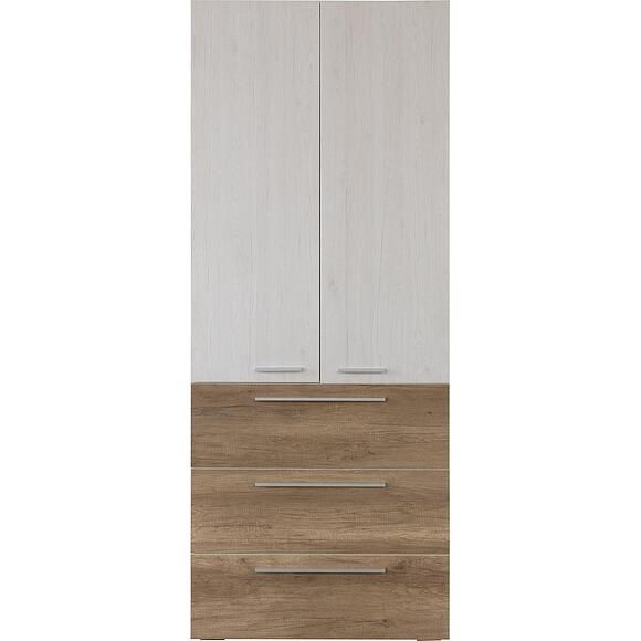 Шкаф для одежды 2д «Юнона Лайт» П3.0582.1.55, Основной материал: ЛДСП, Цвет: Дуб бордо лайт+Дуб каньон (Shkaf_2D_Unona_P3-582-1-55_dub_kanion-dub_bordo_lait__.jpg) Шкаф для одежды 2д «Юнона Лайт» П3.0582.1.55, Основной материал: ЛДСП, Цвет: Дуб бордо лайт+Дуб каньон