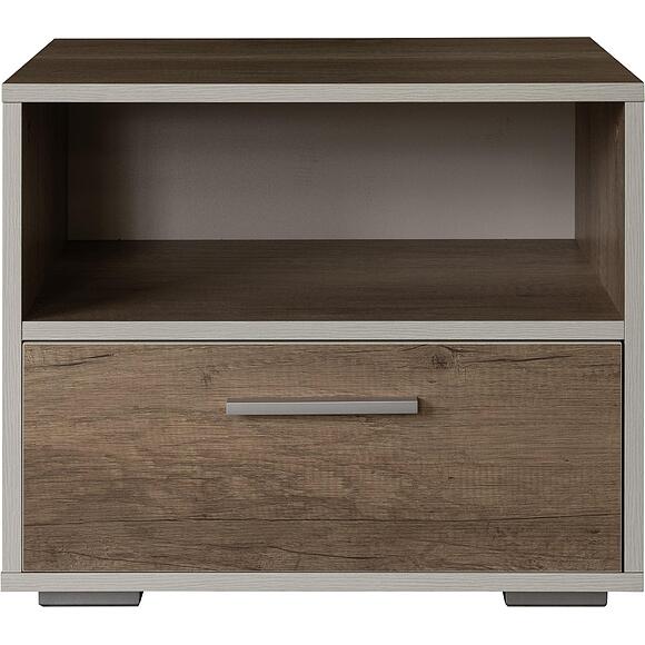 Тумба прикроватная  «Юнона Лайт» П3.0582.1.18, Основной материал: ЛДСП, Цвет: Дуб бордо лайт+Дуб каньон