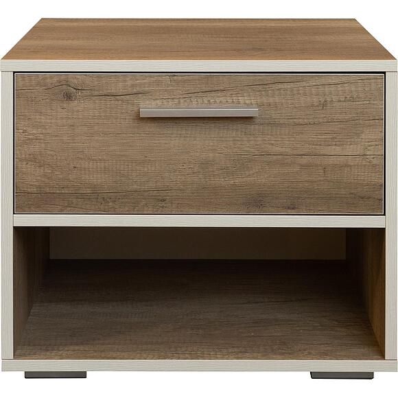 Тумба прикроватная «Юнона Лайт» П3.0582.1.60, Основной материал: ЛДСП, Цвет: Дуб бордо лайт+Дуб каньон