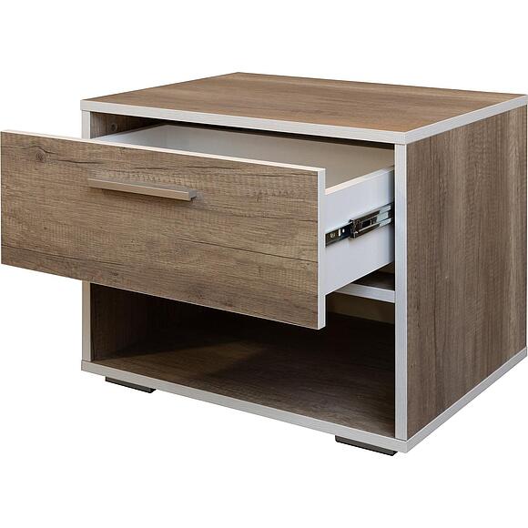 Тумба прикроватная «Юнона Лайт» П3.0582.1.60, Основной материал: ЛДСП, Цвет: Дуб бордо лайт+Дуб каньон