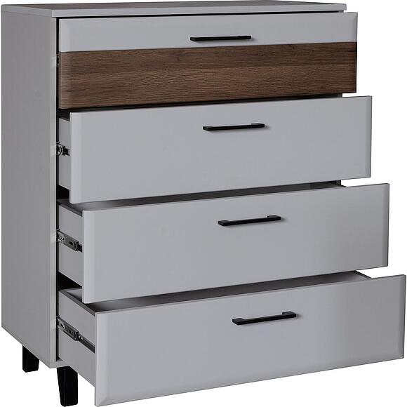 Комод «Ариста» П3.593.1.27, Основной материал: ЛДСП, Цвет: Беж Нубук + Дуб Артизан Трюфель