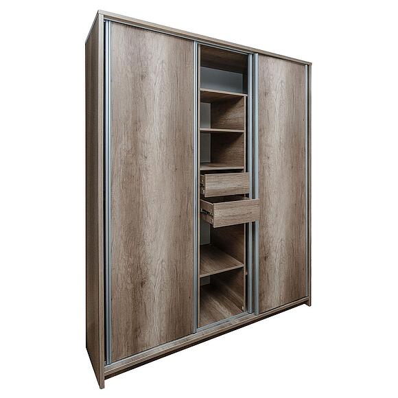 Шкаф-купе 3д «Глобус» П7.038.3.18, Основной материал: ЛДСП, Цвет: Дуб Каньон