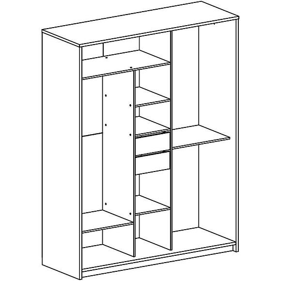 Шкаф-купе 3д «Глобус» П7.038.3.18, Основной материал: ЛДСП, Цвет: Сосна карелия