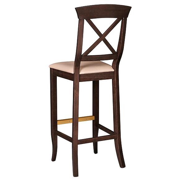 Стул барный «Рустикаль М» П5.0351.5.03, Основной материал: искусственная кожа, Цвет: Венге