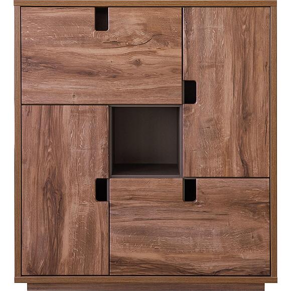 Тумба «Хольтен Лофт» П3.0579.3.10, Цвет: Дуб Ланцелот темный - Дуб Стирлинг +Графит