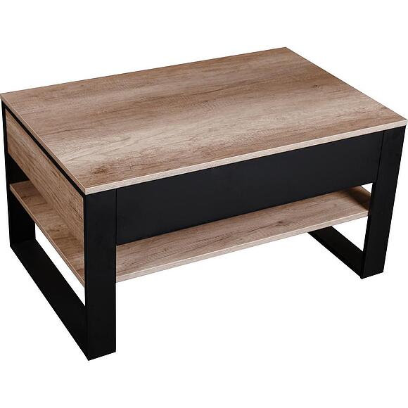 Стол журнальный «Каньон Лофт» П3.0561.0.06, Основной материал: ЛДСП, Цвет: Дуб Каньон+чёрный