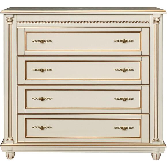 Комод «Валенсия Классик» П3.0589.1.13, Основной материал: массив березы, Цвет: Античная темпера с золочением (Komod_Valensiya_P254-30_antichnaya_tempera_s_zolotom-1.jpg) Комод «Валенсия Классик» П3.0589.1.13, Основной материал: массив березы, Цвет: Античная темпера с золочением