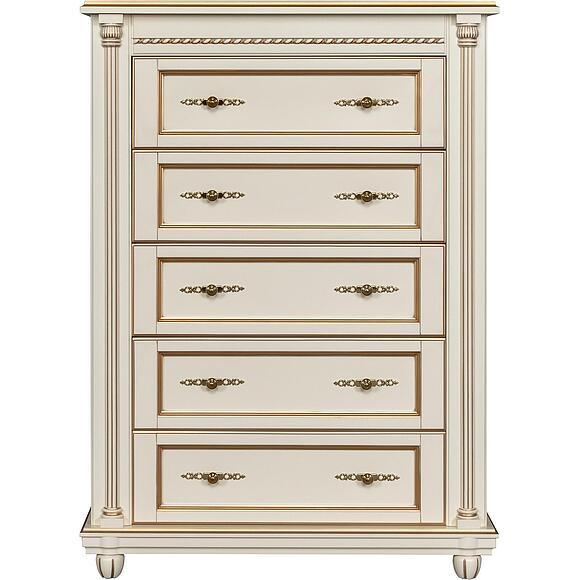 Комод «Валенсия Классик» П3.0589.1.14, Основной материал: массив березы, Цвет: Античная темпера с золочением