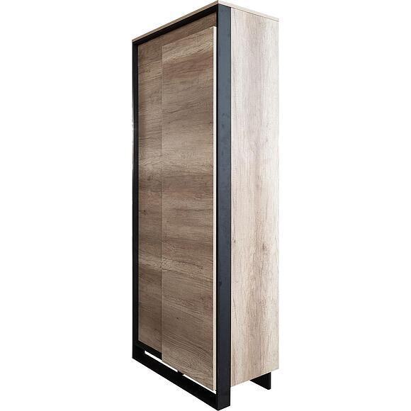 Шкаф «Каньон Лофт» П3.0561.0.19/39, Основной материал: ЛДСП, Цвет: Дуб Каньон+чёрный (4J4A15875d834819b441b-1-1.jpg) Шкаф «Каньон Лофт» П3.0561.0.19/39, Основной материал: ЛДСП, Цвет: Дуб Каньон+чёрный