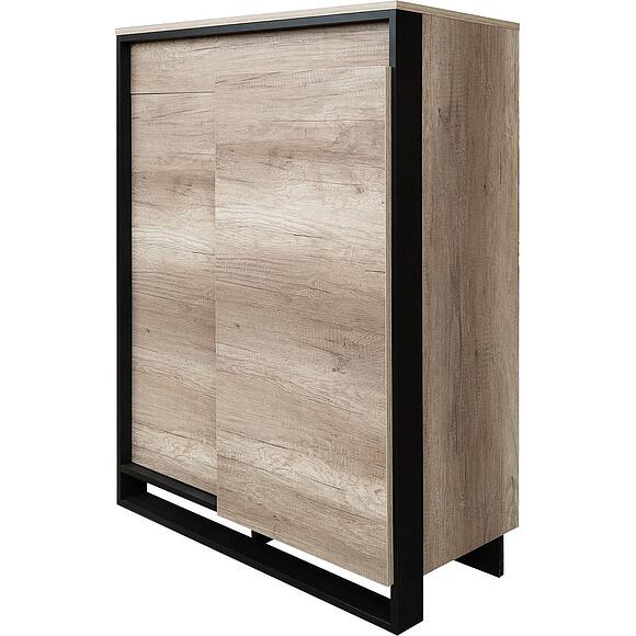 Тумба «Каньон Лофт» П3.0561.0.08, Основной материал: ЛДСП, Цвет: Дуб Каньон+чёрный