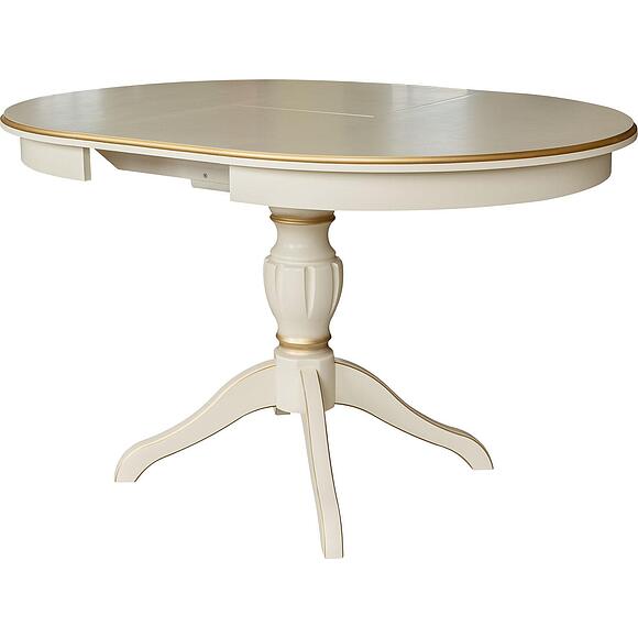 Стол обеденный «Валенсия Классик» П3.0589.4.11, Основной материал: МДФ+шпон, Цвет: Античная темпера с золочением