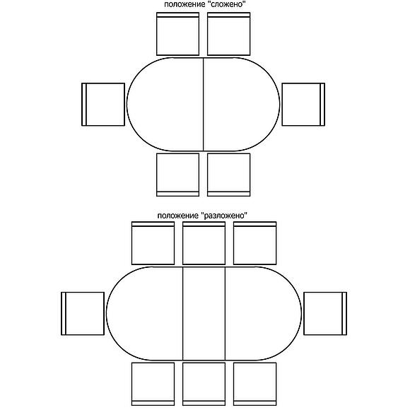 Стол обеденный «Валенсия Классик» П3.0589.4.18, Основной материал: МДФ+шпон, Цвет: Каштан