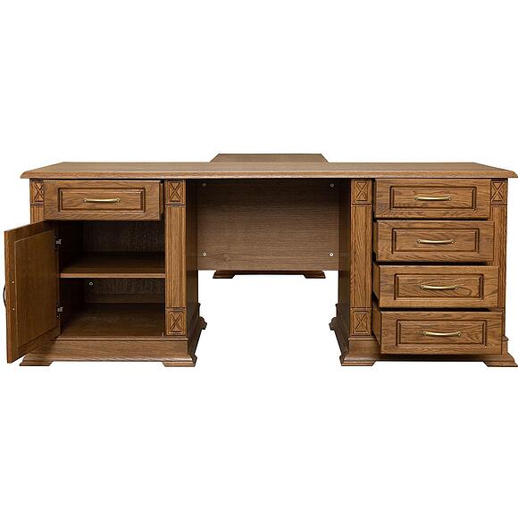 Стол письменный «Верди Классик» П3.0487.2.08, Основной материал: массив дуба, Цвет: Дуб рустикаль