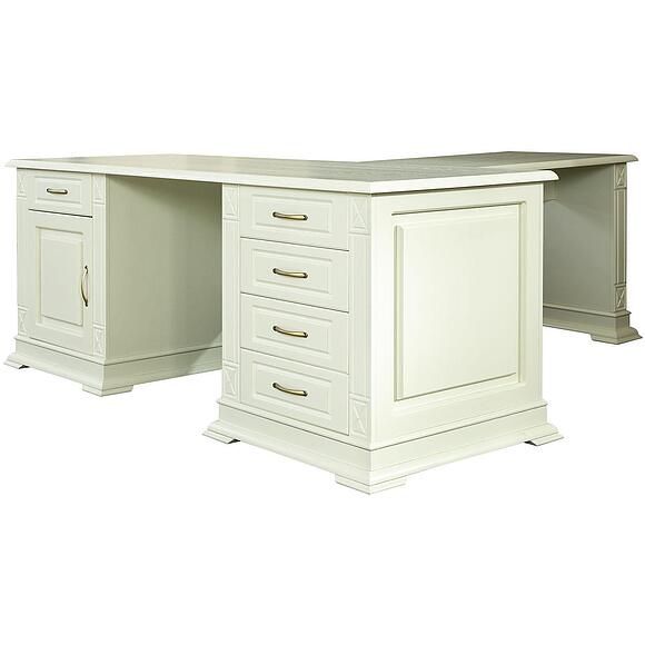 Стол письменный «Верди Классик» П3.0487.2.08, Основной материал: массив дуба, Цвет: Дуб рустикаль с патинированием