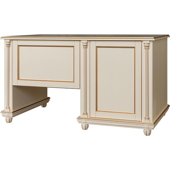 Стол письменный «Валенсия Классик» П3.0589.2.04-01, Основной материал: массив березы, Цвет: Античная темпера с золочением (Stol_Valensiya_9_P444-14-1_antichnaya_tempera_s_zolocheniem__-2.jpg) Стол письменный «Валенсия Классик» П3.0589.2.04-01, Основной материал: массив березы, Цвет: Античная темпера с золочением