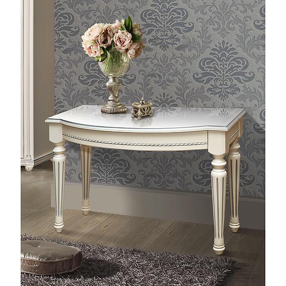 Стол туалетный «Валенсия Классик» П3.0589.1.16, Основной материал: МДФ+шпон, Цвет: Античная темпера с серебром