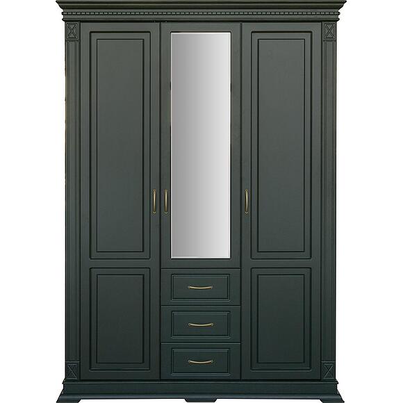 Шкаф для одежды 3д «Верди Классик» П3.0487.1.25, Основной материал: массив дуба, Цвет: Грин (6T3A4508.jpg) Шкаф для одежды 3д «Верди Классик» П3.0487.1.25, Основной материал: массив дуба, Цвет: Грин