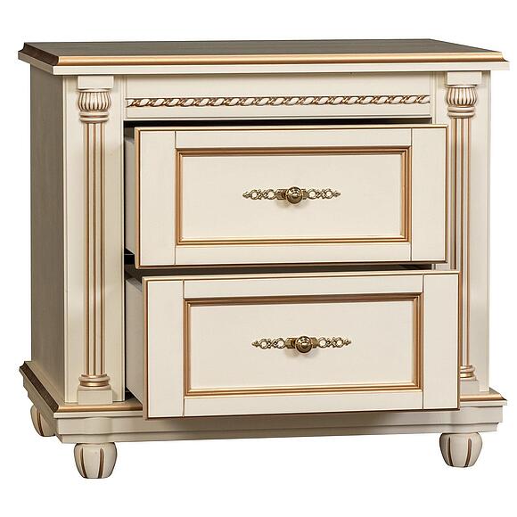 Тумба прикроватная «Валенсия Классик» П3.0589.1.12, Цвет: Античная темпера с золочением (Tumba_Valensiya_P254-20_antiq_tempera_zoloto.jpg) Тумба прикроватная «Валенсия Классик» П3.0589.1.12, Цвет: Античная темпера с золочением