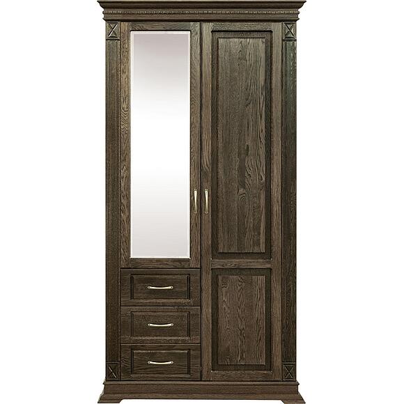 Шкаф комбинированный для прихожей «Верди Классик» П3.0487.3.12, Основной материал: массив дуба, Цвет: Табак