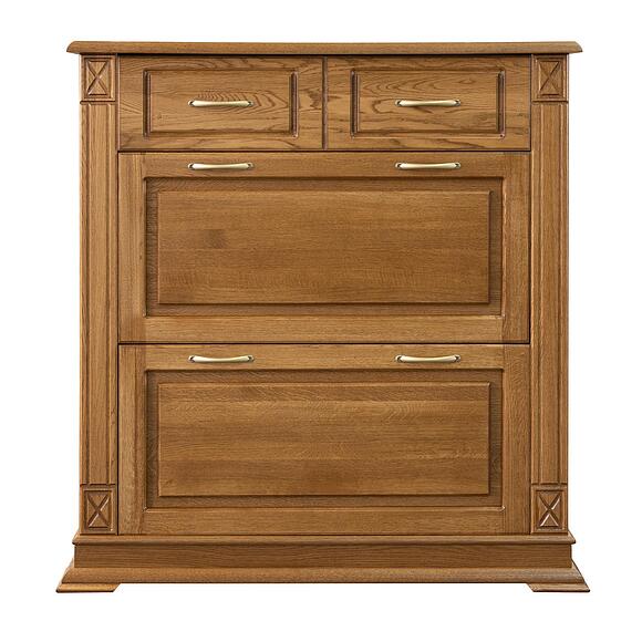 Тумба для обуви «Верди Классик» П3.0487.3.21, Основной материал: массив дуба, Цвет: Дуб рустикаль