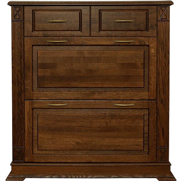 Тумба для обуви «Верди Классик» П3.0487.3.21, Основной материал: массив дуба, Цвет: Черешня