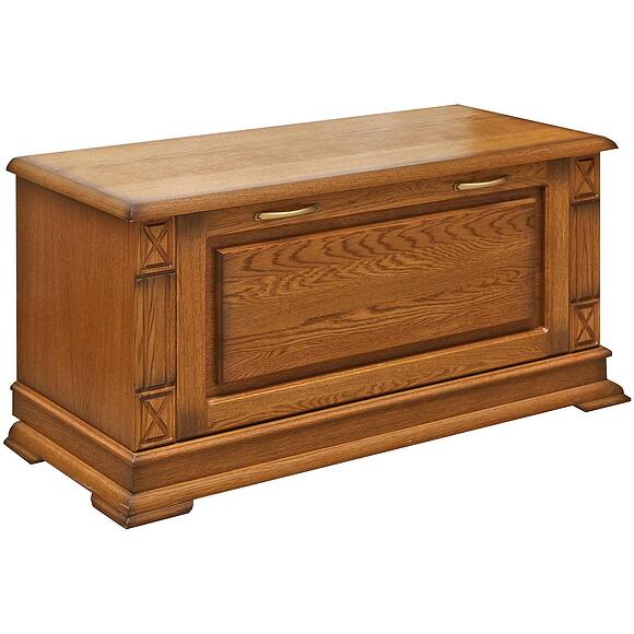 Тумба для обуви «Верди Классик» П3.0487.3.22, Основной материал: массив дуба, Цвет: Дуб рустикаль с патинированием