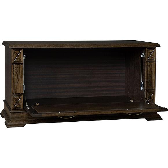 Тумба для обуви «Верди Классик» П3.0487.3.22, Основной материал: массив дуба, Цвет: Венге