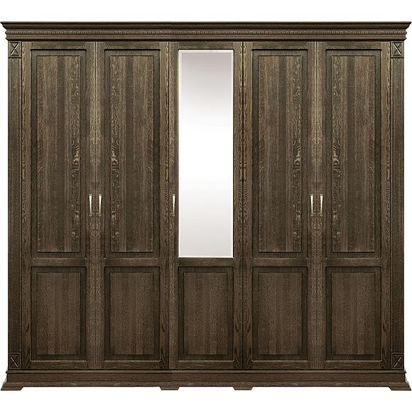 Шкаф для одежды 5д «Верди Классик» П3.0487.1.27, Основной материал: массив дуба, Цвет: Табак (Shkaf_Verdi_P434-12_tabak-.jpg) Шкаф для одежды 5д «Верди Классик» П3.0487.1.27, Основной материал: массив дуба, Цвет: Табак