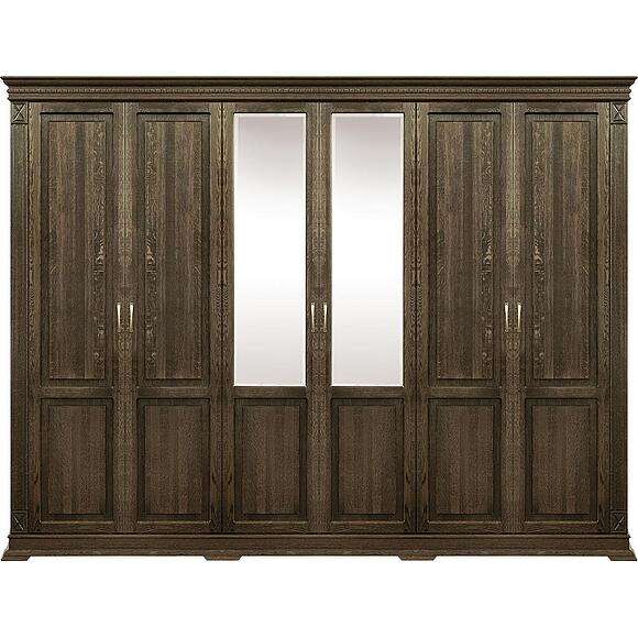 Шкаф для одежды 6д «Верди Классик» П3.0487.1.28, Основной материал: массив дуба, Цвет: Табак (Shkaf_Verdi_P434-13_tabak-.jpg) Шкаф для одежды 6д «Верди Классик» П3.0487.1.28, Основной материал: массив дуба, Цвет: Табак