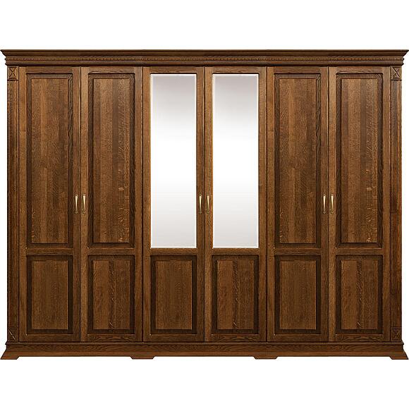 Шкаф для одежды 6д «Верди Классик» П3.0487.1.28, Основной материал: массив дуба, Цвет: Черешня (Shkaf_Verdi_P434-13_chereshnya-.jpg) Шкаф для одежды 6д «Верди Классик» П3.0487.1.28, Основной материал: массив дуба, Цвет: Черешня